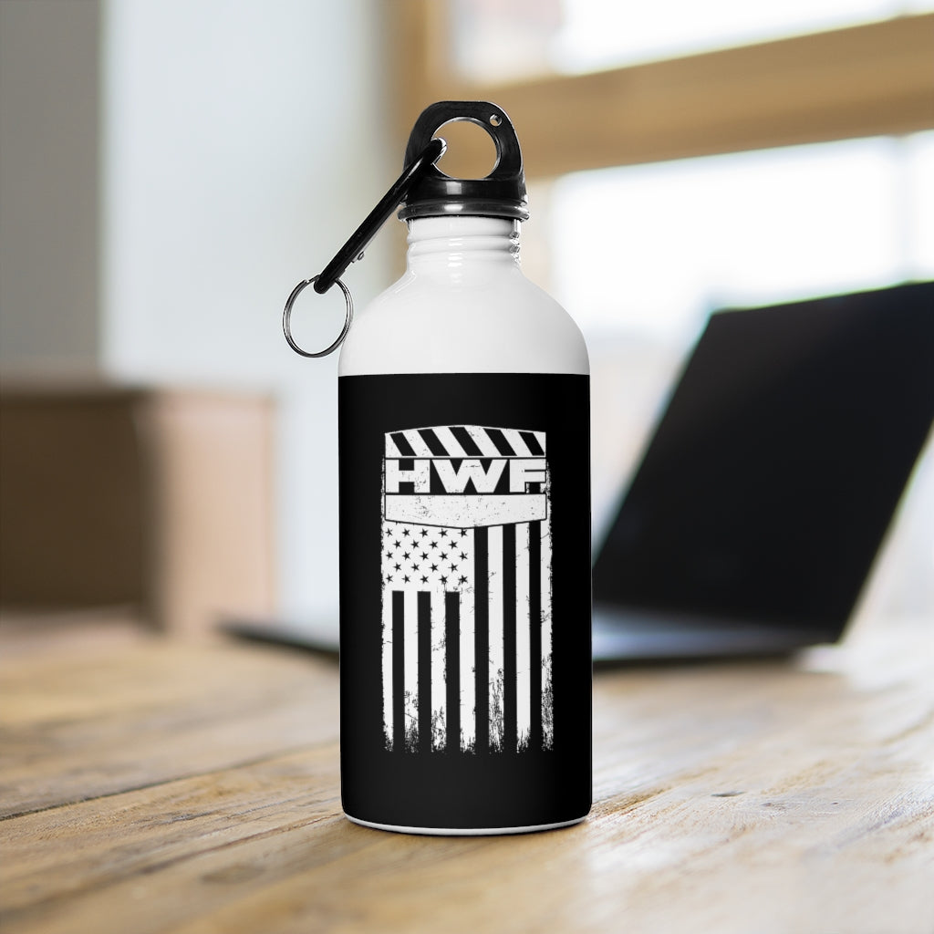  KEEPREAL Old Mood American Flag Water Bottle with